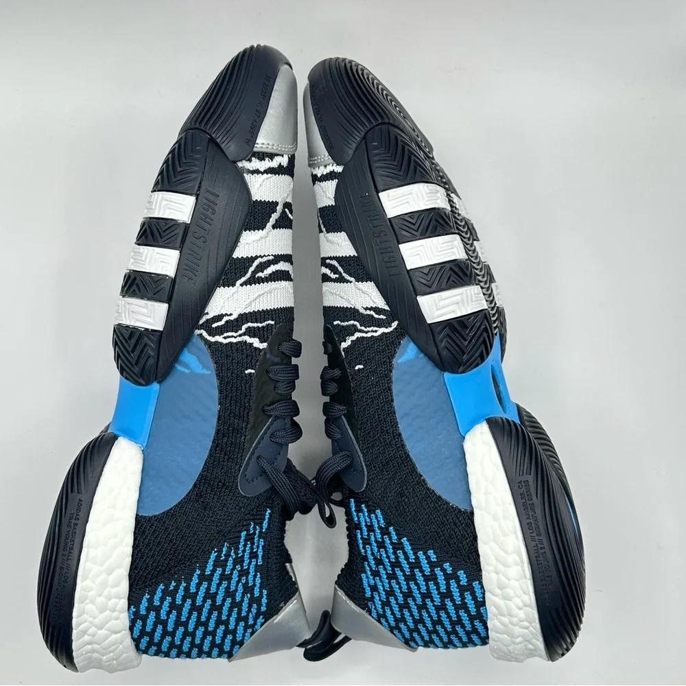 Men’s Adidas Trae Young Basketball Sneakers Blue WhiteSize 11 Sneakers ID2210 - Picture 6 of 11